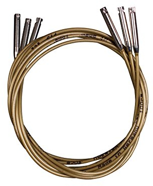 Addi Knitting Needle Cord and Connectors, Gold/Silver, 60-80-100cm