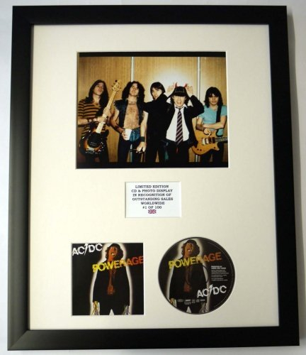 AC/DC/Darstellung mit Foto und CD | Limited Edition des Albums Powerage