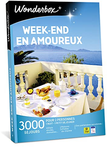 Wonderbox Week-End en Amoureux - Coffret Cadeau Idée Cadeau Séjours