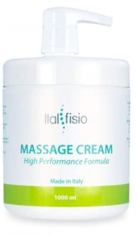Professionelle Massagecreme für Physiotherapie | 1000 ml - Für empfindliche Haut Welness Feuchtigkeitscreme Pflegend Creme mit Messkappe