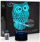Comiwe Eule (A) 3D Illusion Nachtlicht Spielzeug,Dekoration LED Nachttischlampe 16 Farben Ändern mit Fernbedienung,Weihnachten Deko Lampe Geburtstagsgeschenk Für Mädchen Jungen Kinder und Freunde