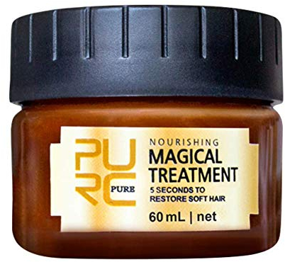Symeas Professionelle Haarmaske Magische Haarmaske mit reinem Keratinöl Natürliches Keratinöl Pflegend und reparierend für trockenes und geschädigtes Haar (Masque Capillaire 60ml)