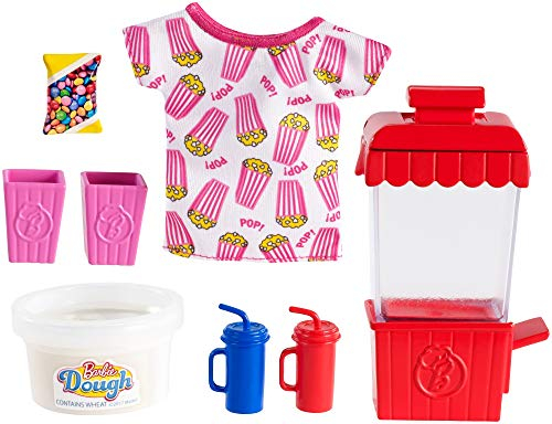 Barbie GHK39 - Cooking & Baking Zubehörset Popcorn, Spielzeug ab 4 Jahren