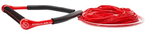 Hyperlite 2020 CG Handle with 65ft Maxim Wakeboard Tow Rope - Red