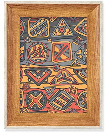 Afrika Aboriginal Stil Tribal Collage Zeichnen Desktop Holz Fotorahmen Display Bild Kunst Gemälde mehrere Sets