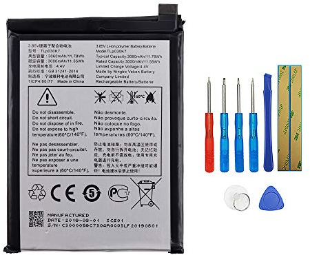 Swark Batería TLp030K7 compatible con Alcatel 1S (2019) 5024D con herramientas.