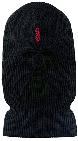 Slipknot Mütze Beanie Mask Classic Band Logo Nue offiziell Schwarz, Einheitsgröße