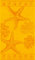 Delindo Lifestyle Frottee Strandtuch Tropical Seestern Yellow, 100% Baumwolle, Strandlaken ist 100x180 cm groß