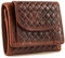 MATADOR Petit Porte Monnaie Homme Portefeuille Femme Petit Format Cuir Véritable | Mini Portefeuille avec Porte Monnaie | Porte Carte avec Protection RFID testée TÜV et Boîte Cadeau | Tressé Marron