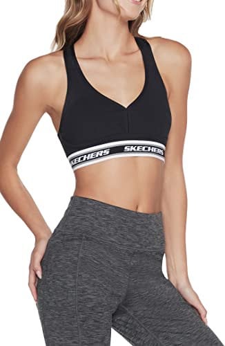 Skechers Women's Sports Bra, Black, S