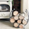 Loft 1850 Log Holder, Iron, Silver, 40 x 36 x 20 cm