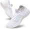 Harvest Land Womens Slip On Trainers Lightweight Walking Shoes for Ladies Comfortable Gym Sneakers for Women White Size UK9