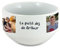 DECOHO - Bol petit déjeuner personnalisable avec prénom, texte ou photo – Céramique blanche 500 ml – Idée cadeau originale et unique - Blanc