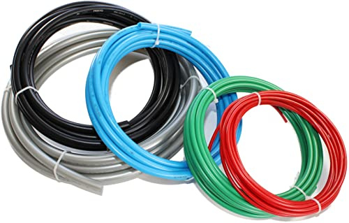 Festo PEN Pneumatikschlauch 5 Meter Ø 4, 6, 8, 10, 12mm Blau, Silber, Schwarz, Grün, Rot original Festo (Ø 4mm - Rot)