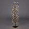 Magie di Natale Albero luminoso Faggio con rami a microled luce calda da interno ed esterno (120 cm, Nero)