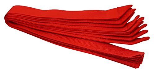 HALE | Teambänder, Mannschaftsbänder, Parteibänder, Schärpen (versch. Farben) Set mit 10 Stück für Schule und Verein, für Jugendliche und Erwachsene, 70 cm lang, 4 cm breit