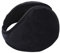 Tainrunse Cache-oreilles pour homme en peluche épaisse, pliable et chaude pour l'extérieur, Noir , S
