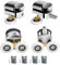 Cokritsm Duschkabinen Rollen 25mm Duschtür Rollen, 4pcs Ersatzrollen für Duschtüren, 2 Obere und 2 Untere Rollen, Rollen für Duschtüren Ersatzteile für Badezimme Gebogene Türen Glastüren 4-6mm