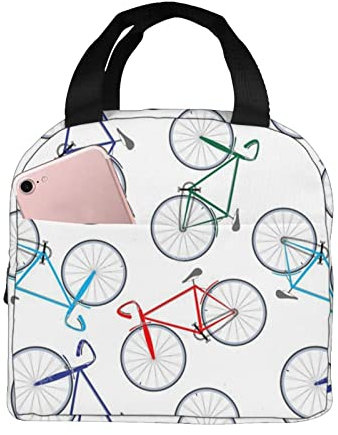 Lonchera para bicicletas de carreras, bolsa de almuerzo portátil, bolsa de picnic ancha para viajes, picnic al aire libre, adultos