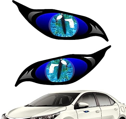 Rosixehird Auto-Seitenspiegel-Aufkleber,Autospiegel-Aufkleber, Augenaufkleber | 2 Stück Augen Scary Aufkleber Auto Kratzer Aufkleber für Auto