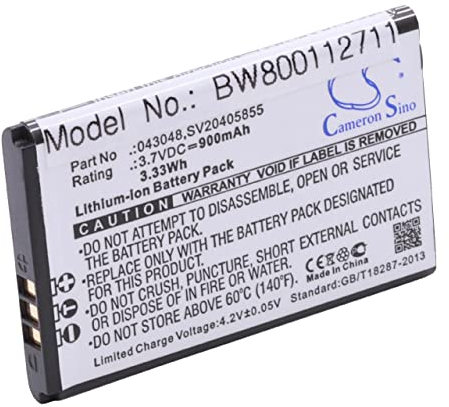 vhbw Battery Replacement for Swissvoice C0487, 20405928, SV20405855, SV-29, 043048 for Wireless Landline Phone (900mAh, 3.7 V, Li-ion)
