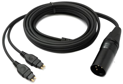 System-S Câble de rechange 2 m XLR 4 broches pour adaptateur casque Sennheiser HD 660 650 600 580