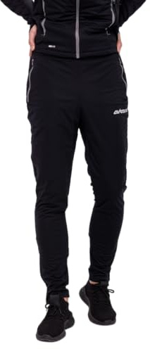 Airtracks Herren Winter Funktions Laufhose Lang Pro Team - Thermo Running Pants - Lauftight - Warm - Atmungsaktiv - Reflektoren