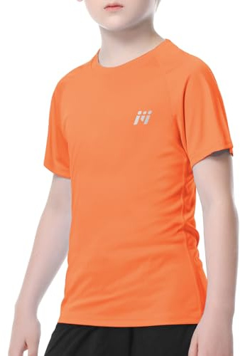 MEETWEE Ragazzo Ragazza Rash Vest Manica Corta Costumi da Bagno Rash Guard Top Protezione UV UPF 50+ Costumi da Bagno Kid