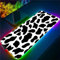 RGB Tapis de Souris Gaming Grand Tapis de Souris XXL 800x300x4mm 14 Modes d'éclairage LED Lumineuse Tapis de Souris Mouse Pad Rétroéclairage pour Gamer Clavier PC, Noir Blanc