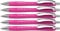 Schneider 132509 Slider Rave XB Kugelschreiber (Limitierte Sonderedition in power pink, Made in Germany) 5 Stück, Schreibfarbe: blau