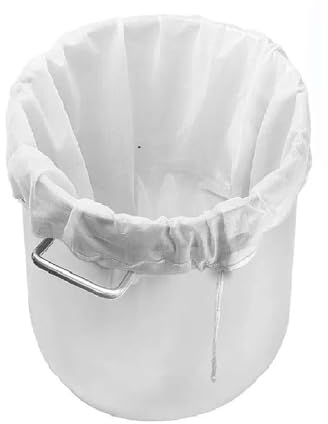 Firavggu Filterbeutel 45 * 60cm Braubeutel Brew Bag 250 Micro Hopfenfilterbeutel Nylon Hopfensack mit Kordelzug Filtersack Rund Boden Hopfenbeutel Fein Siebbeutel Pressbeutel für Wein Saft Bier Küche