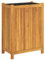 vidaXL Jardinière avec Doublure, Lit Surélevé, Bac à Fleurs, Pot de Plantes, Boîte à Fleurs Jardin Patio Terrasse, 54x31x75 cm Bois Massif d'Acacia