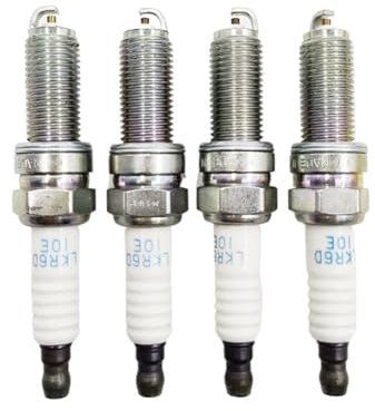 KFJFDHES 18843-10062 LKR6D10E Zündkerze kompatibel mit Hyundai Kia Rio Accent Picanto Morning 18846 10062 LKR6D-10E 96569 1884310062 4 Stück Zündkerze Solides Terminal