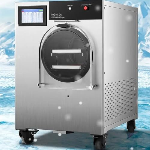 WaaYb Freeze Dryer for Food, Scientific Freeze Dryer Machine Vacuum Sublimation Dryer, Food Dehydrator Machine, Scientific Home Lab Vacuum Freeze Dryer for Fruits, Meat, Snacks Air Dryer 2 Tier