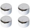 4 manopole di controllo bianche per piano cottura, posizione regolabile, tipo corto, compatibili con Beko FR15-0159