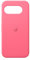 Google Cover Pixel 9a - Silicone duro, resistente alle macchie - Cover per smartphone Android - Rosa peonia