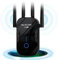 QLOCOM 2025 Newest WiFi Booster Range Extender 1200Mbps WiFi Extender Booster Dual Band 5GHz & 2.4GHz Wireless Internet Booster/Hotspot with 2800 SQ,FT Wider Coverage, WPS Setup, UK Plug