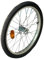 perfk Fahrradanhänger Ersatzrad Leichtes Aluminiumrad mit Premium Gummibereifung Einfacher Austausch Hohe Traktion Outdoor Komponente, 20 Inch