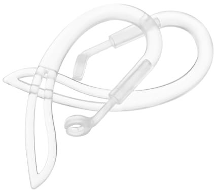 ELAYARD Ganchos Orejas Antipérdida Ajustables para Auriculares Inalámbricos, Accesorios Deportivos Cómodos y De Silicona, Diseño Giratorio, Tamaño 5mm, Uso Diario para, Color Transparente