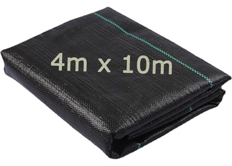 aotusoa 4m x 10m Unkrautvlies Gartenvlies für Garten Wasserdurchlässig Unkrautfolie gegen Unkraut 90g/m² Unkrautflies Reißfestes Unkrautgewebe Hohe UV-Stabilisierung (4m x 10m = 40m²)