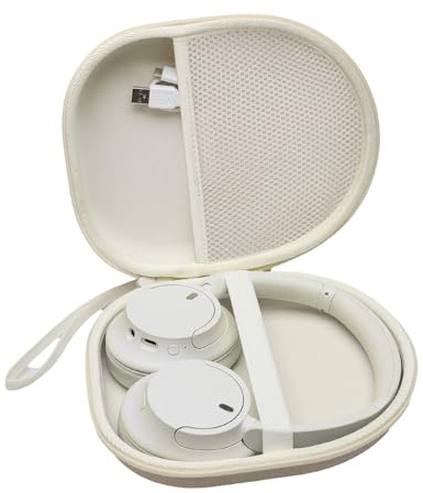 XANAD Funda rígida para Auriculares Sony WH-CH720N con cancelación de Ruido（Beige）