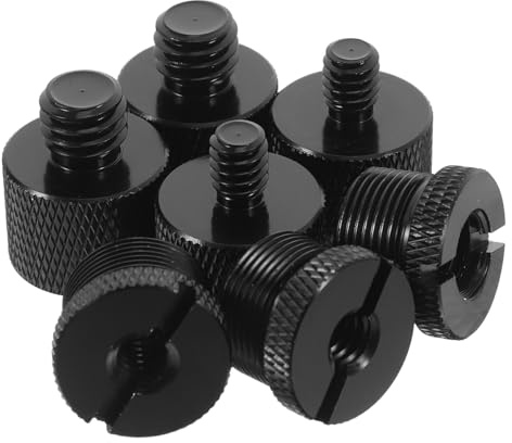 Parliky 8 Stück Mikrofonständer Adapter Mic Clip Verstellbare Halterung mit Schrauben für Mikrofonarm und Kamera Stativ Befestigung Robust und Installieren