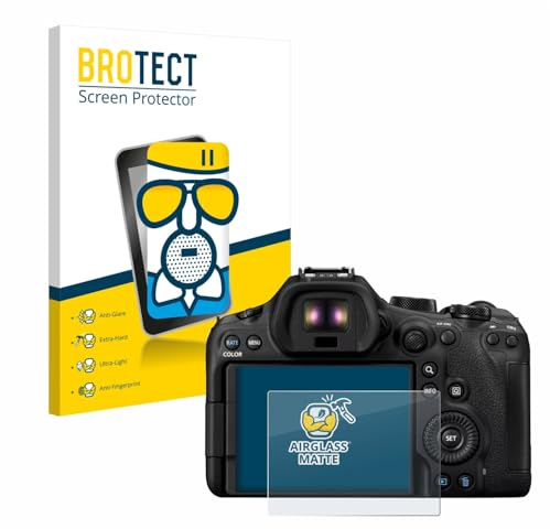 BROTECT Schutzglas für Canon EOS R6 Mark III | Entspiegelnder Displayschutz Made in Germany Schutzfolie Glas Matt Anti-Reflex Kratzfest 9H Anti-Fingerprint Einfache Montage