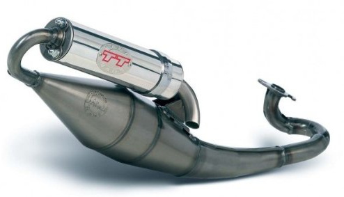 Marmitta LEOVINCE Handmade TT per Piaggio Liberty 50 2T