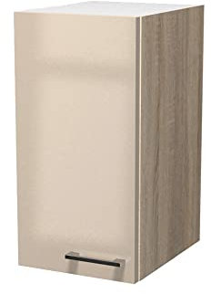 Smart Möbel Hängeschrank Küche - 30 cm breit - Kaschmir Glanz Sonoma Eiche – Neapel