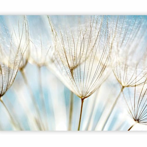murando - Fototapete Vlies Pusteblumen Blau, 300x231 cm, Schlafzimmer | Full HD Druck, 3D-Effekt, lichtbeständige Farben, ideal fürs Wohn- oder Schlafzimmer, schnelle Montage, lichtbeständig, edel
