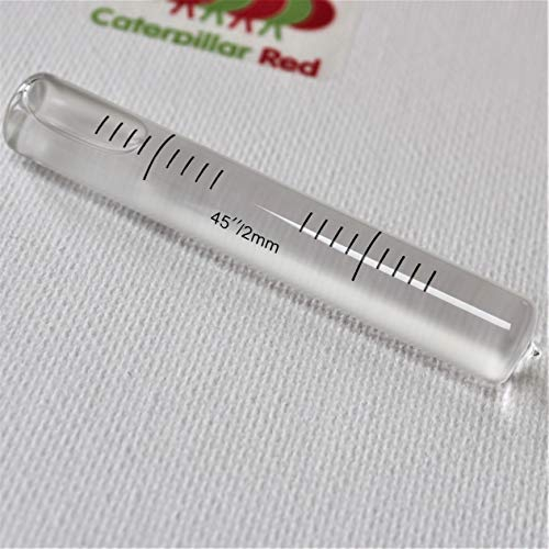 Ersatz Wasserwaage, Glaslibelle, Wasserwaage mit Blase, Röhrenlibellen, Zylinderlibelle, selbstjustierende Empfindlichkeit, Feder, 70 x 11 mm