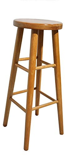 Magnetic Möbel Stück Holz Buche hell Heller Holzhocker Barstuhl Barhocker 80 cm (Erle)