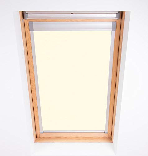 Bloc Skylight 5 (78/98) - Estor para Ventanas de Techo Fakro, Opaco, Color Crema