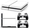 DOTBUY PS4 Skin Aufkleber Sticker Design Folie schützende Haut Schale für Sony Playstation 4 Konsole und 2 Dualshock Controller (All White)